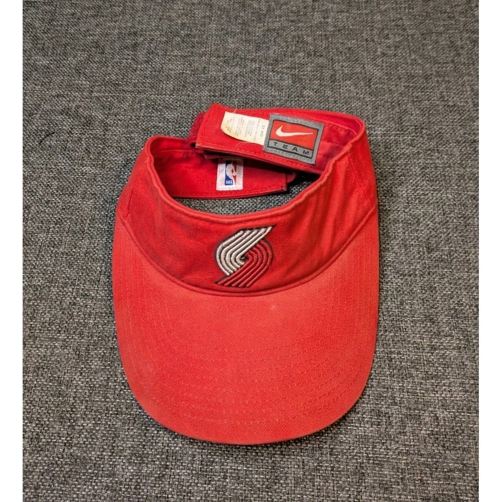 Vintage Nike Team Portland Trail Blazers Visor Strapback Hat Adjustable Cap